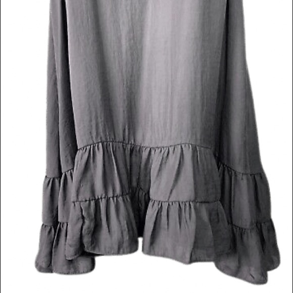 Free People Intimately Dark Gray Tiered Hem Slip Dress Size XS - Picture 7 of 7